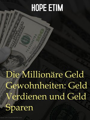 cover image of Die Millionäre Geld Gewohnheiten